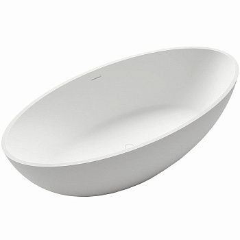 Ванна из искусственного камня Gruppo Treesse CAREZZA V308BL 180х85 отдельностоящая овальная