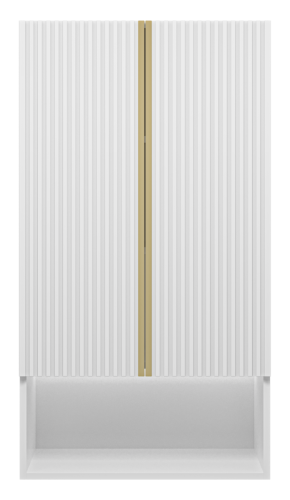 Шкаф Brevita Vega VEG-08060-011 60х110 подвесной цвет белый - фото 2