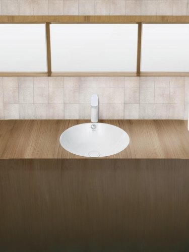 Раковина из сантехнического фаянса WeltWasser WW SK 10000004602 40 см встраиваемая цвет белый 1 отверстие под смеситель - фото 3