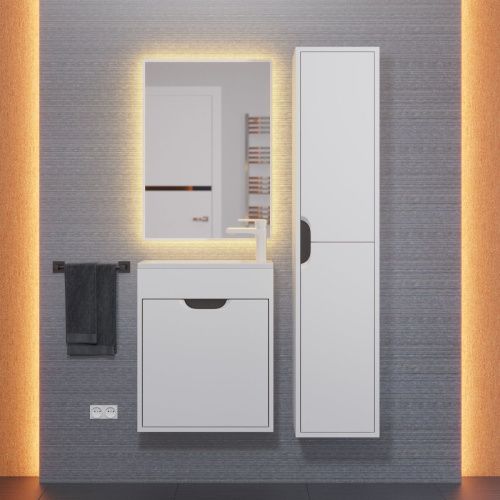 Тумба с раковиной Uperwood UPD Modul 393020555 50х20 цвет белый - фото 3