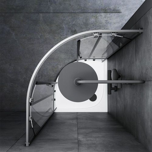 Душевой уголок Am.Pm Gem W90G-401-080BT 80х80 стекло прозрачное профиль черный без поддона - фото 4