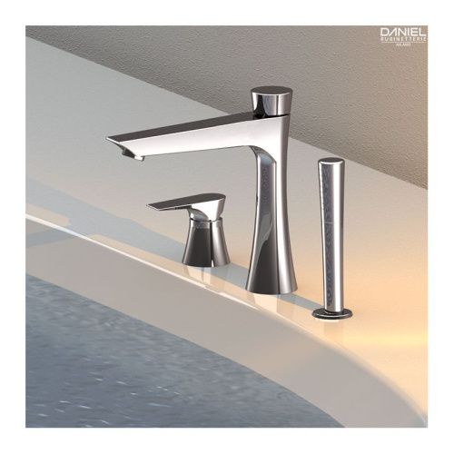 Смеситель Daniel Diva DV691CR на борт ванны хром - фото 3