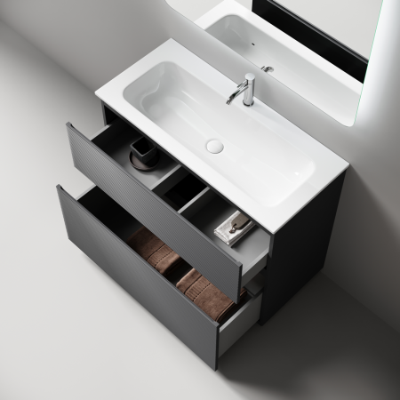 Тумба под раковину Sancos FOLK Floor FL100FGS 100х40 напольная цвет серый