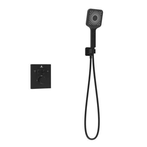 Душевая система Vincea Inspire VSFW-3I21MT4MB встраиваемая в стену цвет черный с термостатом - фото 3