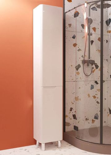 Шкаф-пенал Эстет Kare Luxe ФР-00006000 40х200 напольный цвет белый - фото 3