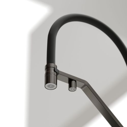 Смеситель для кухни Sancos Loro SC4007GG на мойку вороненая сталь - фото 5