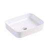Раковина из сантехнического фарфора WesnaArt Kubus 3010-KUB13 50х40 накладная цвет белый