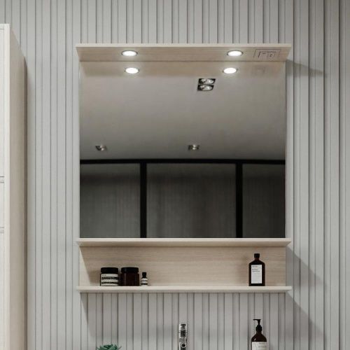 Зеркало с подсветкой Бриклаер Чили 4627125414954 80х90 подвесное - фото 2