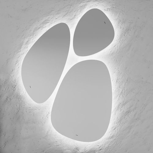 Зеркало с подсветкой Jorno STONE Stn.05/W/JR 80х130 подвесное - фото 2