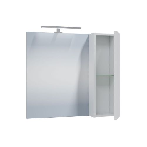 Зеркало-шкаф СанТа Альтаир 700500 70х70 подвесной цвет белый - фото 2