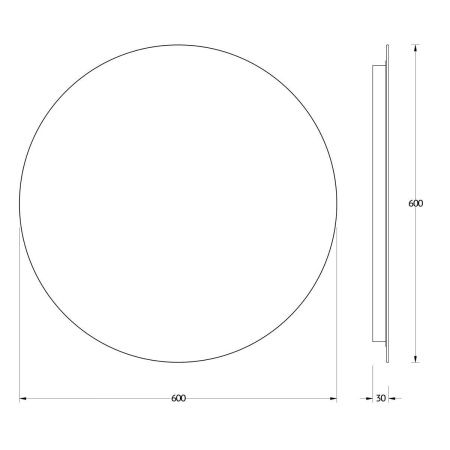 Зеркало с подсветкой Evoform Ledshine BY 2543 60х60 подвесное