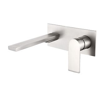 Смеситель для раковины AQG Alpha 01ALC170NI встраиваемый в стену никель