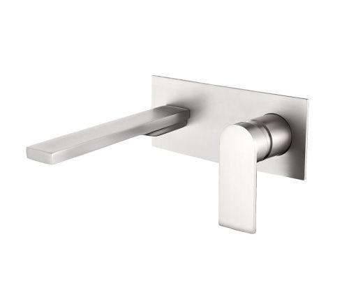 Смеситель для раковины AQG Alpha 01ALC170NI встраиваемый в стену никель