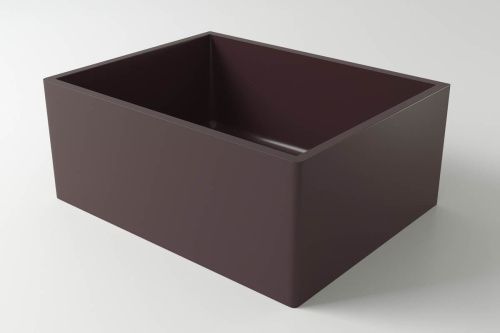 Раковина из искусственного камня Holbi HALLEY 1.02.012.11.3 50х40 встраиваемая цвет коричневый