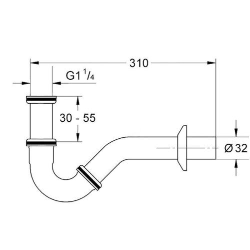 Сифон для биде Kerasan 913393 - фото 2