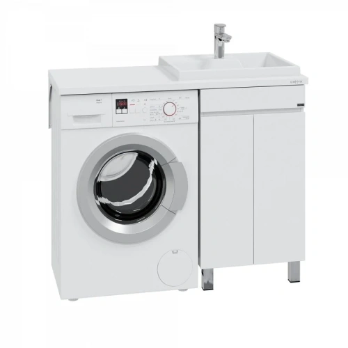 Тумба под раковину СанТа Марс 700312 50х50 напольная цвет белый - фото 2