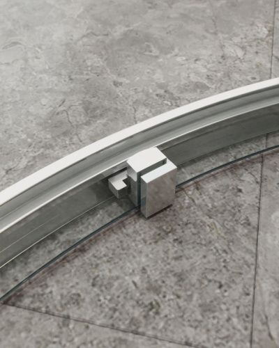 Душевой уголок Cezares MOLVENO MOLVENO-RH-1-120/90-C-Cr-IV 120х90 стекло прозрачное профиль хром без поддона - фото 4