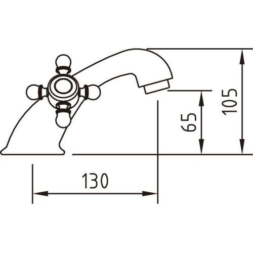 Смеситель Clever With2 Antigona 94474 на раковину хром - фото 2