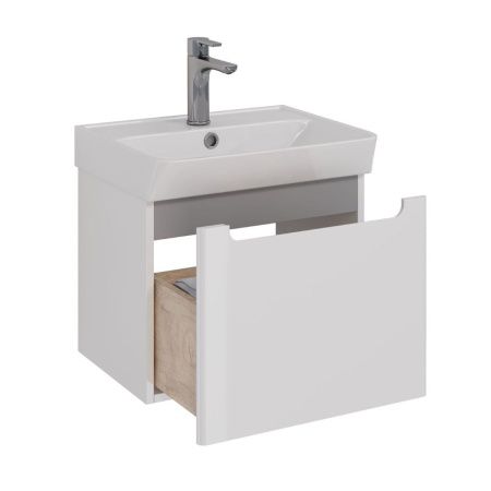 Тумба под раковину LeMark Buno mini LM05BM50T 50х40 подвесная цвет белый