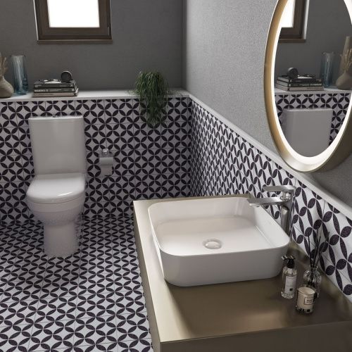 Чаша унитаза напольная Creavit Letoon LT361-11CB00E-0000 цвет белый без бачка без сиденья душевой смыв - фото 4