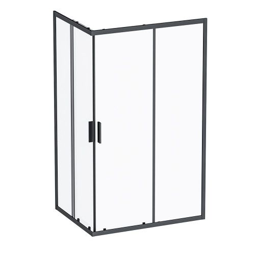 Душевой уголок Am.Pm Gem S W93G-404-120290-BT 120х90 стекло прозрачное профиль черный без поддона - фото 2
