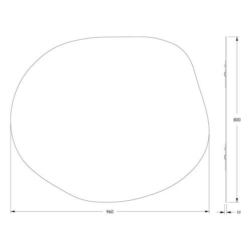 Зеркало Evoform Essence BY 0324 100х80 подвесное - фото 2