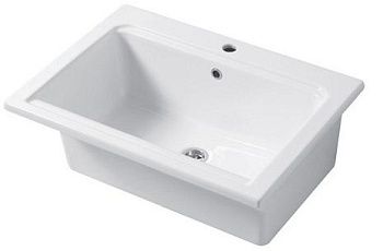 Раковина керамическая Disegno Ceramica Landscape LP07151101 70х50 накладная цвет белый