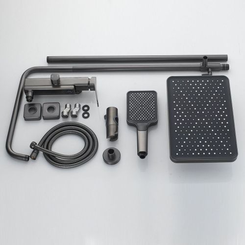 Душевая стойка Raffine F3699T настенная цвет оружейная сталь - фото 4