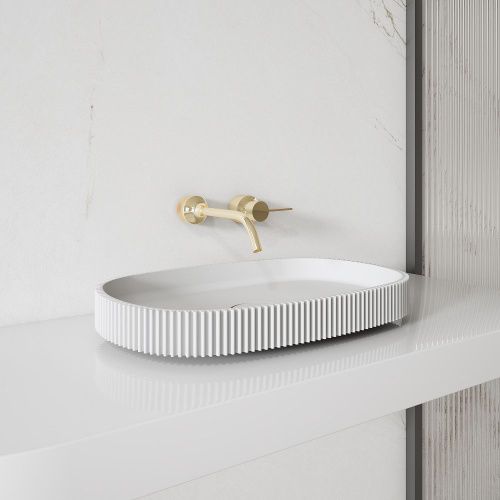 Раковина из искусственного камня Abber STEIN AS2601 60х40 накладная цвет белый без отверстий под смеситель - фото 2