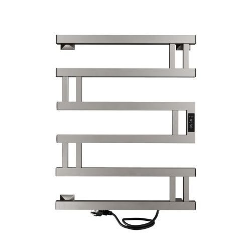 Полотенцесушитель электрический Indigo Muza DGM60-50GNSRt 50х65 оружейная сталь - фото 2