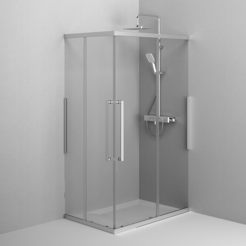 Душевой уголок Am.Pm Func W84G-403-12080-MТ 120х80 стекло прозрачное профиль хром без поддона - фото 5