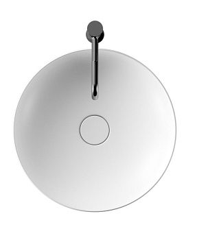 Раковина керамическая Alice Form 22420101 50х50 накладная цвет белый без отверстий под смеситель