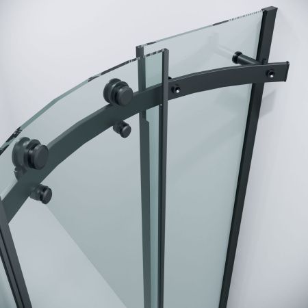 Душевой уголок Grossman Classic 301.K33.04.1010.21.00 100х100 стекло прозрачное профиль черный без поддона