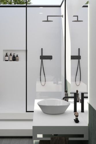 Душевая система AQG Urban 19URBER23005 встраиваемая в стену цвет черный - фото 3