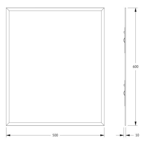 Зеркало Evoform Comfort BY 0909 50х60 подвесное - фото 2