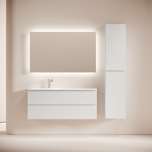 Тумба под раковину Sancos FOLK FL120LW 120х40 подвесная цвет белый - фото 3