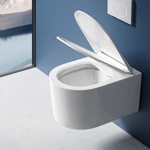 Унитаз подвесной Cerutti SPA CT9236 белый с сиденьем микролифт безободковый каскадный смыв - фото 4