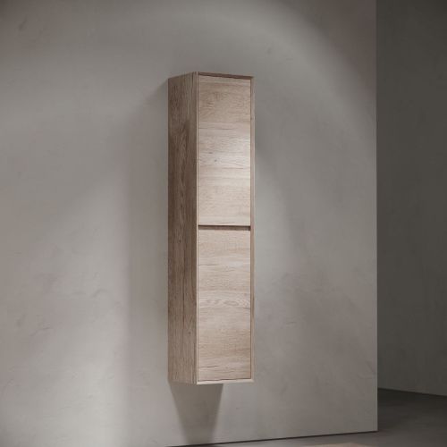 Шкаф-пенал Sancos Marmi 1.0/Marmi 2.0 PMR35EG 40х160 подвесной цвет коричневый - фото 3