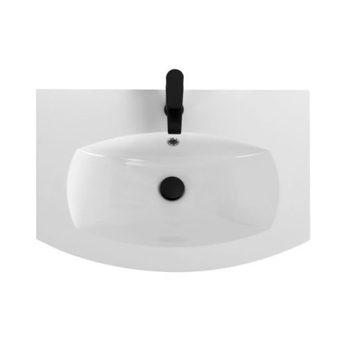 Раковина из искусственного камня Cezares STING 50158 70х50 подвесная цвет белый 1 отверстие под смеситель - фото 2