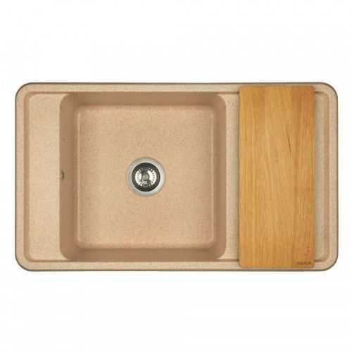 Кухонная мойка Aquaton Беллис 1A724832BS220 85х50 цвет бежевый - фото 2