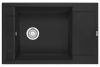 Кухонная мойка Granula 7806, ТУРМАЛИН 80х50 цвет черный поверхность матовая
