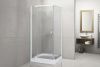 Душевой уголок Royal Bath HPV RB90HPV-C 90х90 стекло матовое профиль белый с поддоном