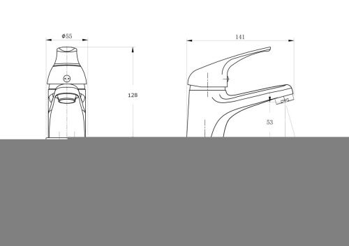 Смеситель Rush Corsica CO4240-11 на раковину хром - фото 2