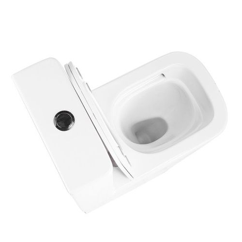 Унитаз-компакт напольный с бачком Тритон Corso Щ0000060856 белый с сиденьем микролифт безободковый смыв торнадо - фото 3