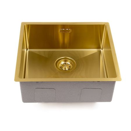 Кухонная мойка Grandex Aqua 5040601 50х45 цвет золото поверхность матовая