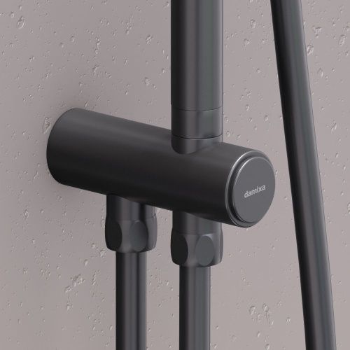 Душевая стойка Damixa Gala 953000300 настенная цвет черный - фото 5