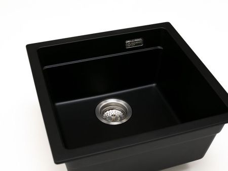 Кухонная мойка Grandex Aqua 500104 45х45 цвет черный поверхность матовая