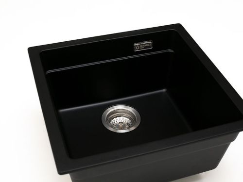Кухонная мойка Grandex Aqua 500104 45х45 цвет черный поверхность матовая - фото 5