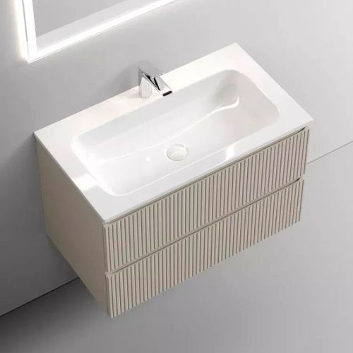 Тумба под раковину Sancos SNOB T SNT80CE 80х40 подвесная цвет бежевый - фото 2