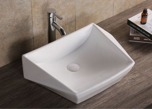 Раковина из сантехнического фарфора Cerutti SPA CR7065 60х40 накладная цвет белый без отверстий под смеситель